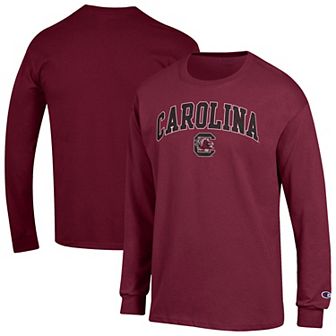 Men's Champion Garnet South Carolina Gamecocks Arch Over Logo Long Sleeve T-Shirt