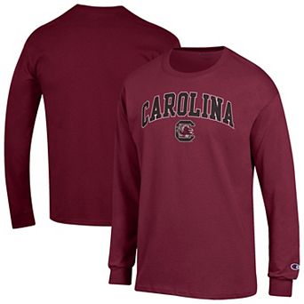 Men's Champion Garnet South Carolina Gamecocks Arch Over Logo Long Sleeve T-Shirt