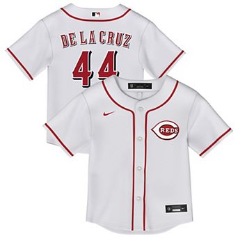 Toddler Nike Elly De La Cruz White Cincinnati Reds Replica 2.0 Player Jersey
