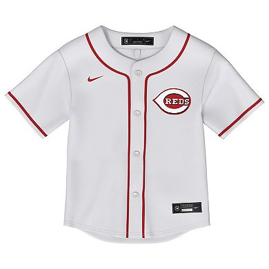 Toddler Nike Elly De La Cruz White Cincinnati Reds Replica 2.0 Player Jersey