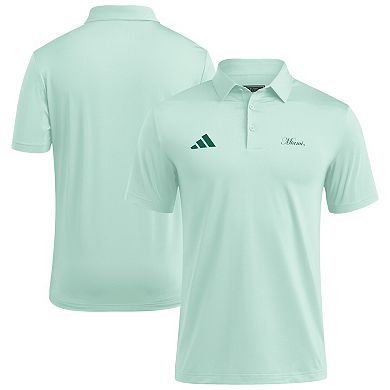 Men's adidas Green Miami Hurricanes Ultimate 365 Polo