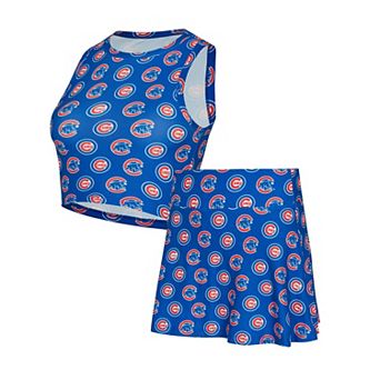 Women's Concepts Sport Royal Chicago Cubs Knit Tank Top & Skort Set