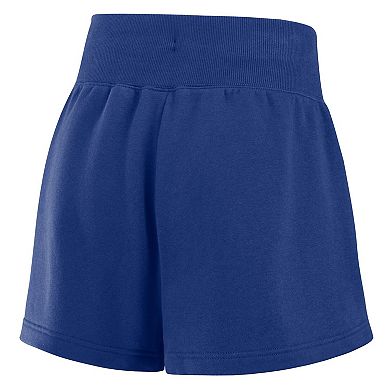 Women's Nike Royal/White Los Angeles Dodgers Color-Block Phoenix Fleece Lounge Shorts