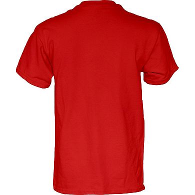 Men's Blue 84 Red Houston Cougars 2025 Big 12 Men's Basketball Conference Tournament Champions Locker Room T-Shirt