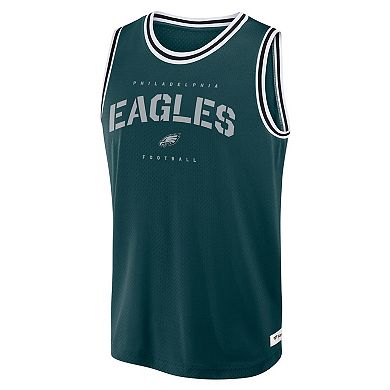Men's Fanatics Midnight Green Philadelphia Eagles Elements Future Ground Jersey Tank Top
