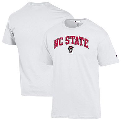 Men's Champion White NC State Wolfpack Arched Logo T-Shirt