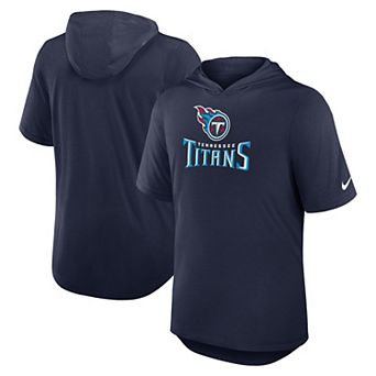 Men's Nike Navy Tennessee Titans Lockup Tri-Blend Hoodie T-Shirt