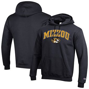 Men's Champion Black Missouri Tigers Arch Over Logo Pullover Hoodie