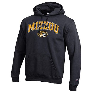 Men's Champion Black Missouri Tigers Arch Over Logo Pullover Hoodie