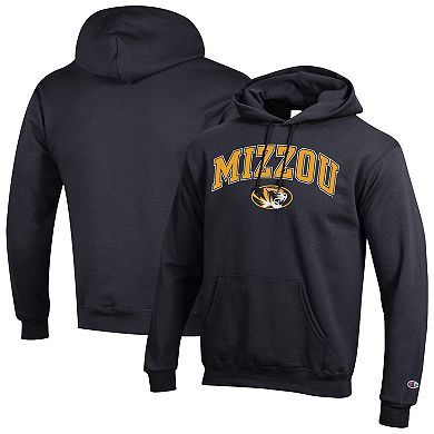 Men's Champion Black Missouri Tigers Arch Over Logo Pullover Hoodie