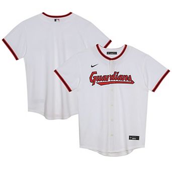 Preschool White Cleveland Guardians Home Blank Replica Jersey