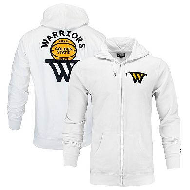 Unisex FISLL x Benny Gold White Golden State Warriors Association Edition Full-Zip Hoodie