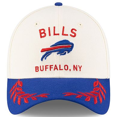 Men's New Era Cream/Royal Buffalo Bills 2025 NFL Draft 39THIRTY Flex Hat