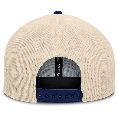 Men's Fanatics Cream LA Galaxy Tempo Corduroy Snapback Hat