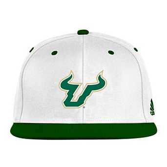 Men's adidas White/Green South Florida Bulls On-Field Fitted Hat
