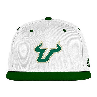 Men's adidas White/Green South Florida Bulls On-Field Fitted Hat