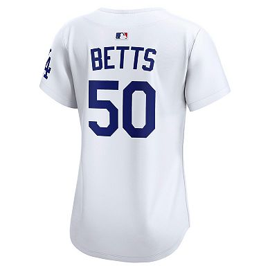 Women's Nike Mookie Betts White Los Angeles Dodgers Home Limited Player Jersey
