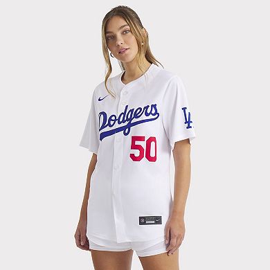 Women's Nike Mookie Betts White Los Angeles Dodgers Home Limited Player Jersey