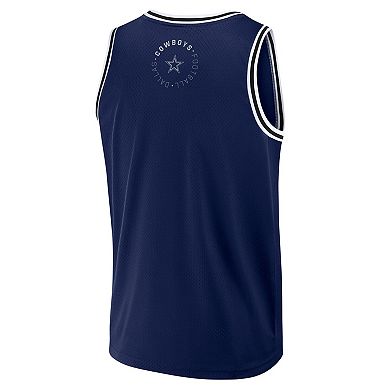 Men's Fanatics Navy Dallas Cowboys Elements Future Ground Jersey Tank Top