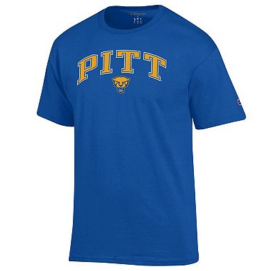Men's�Champion Royal Pitt Panthers Arch Over Logo T-Shirt