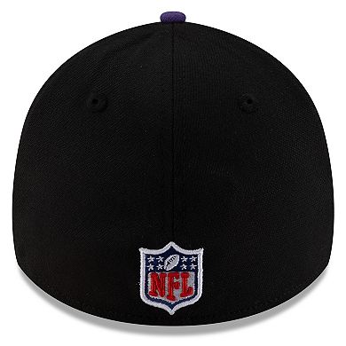 Men's New Era Black/Purple Baltimore Ravens 2025 NFL Draft 39THIRTY Flex Hat
