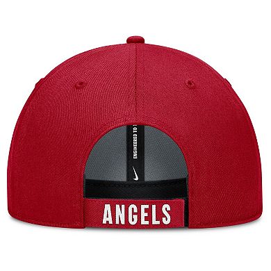 Men's Nike White/Red Los Angeles Angels Club Performance Adjustable Hat