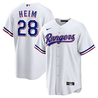Men's Nike Jonah Heim White Texas Rangers Home Replica Jersey