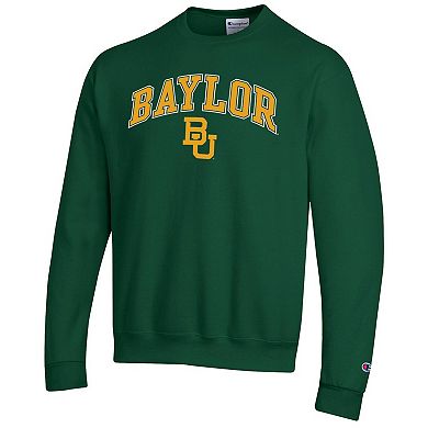 Men's Champion Green Baylor Bears Arch Over Logo Pullover Sweatshirt