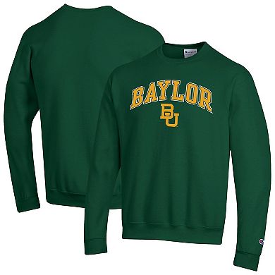 Men's Champion Green Baylor Bears Arch Over Logo Pullover Sweatshirt