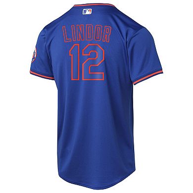 Youth Nike Francisco Lindor Royal New York Mets Alternate Limited Player Jersey