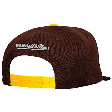 Men's Mitchell & Ness Orange/Brown San Diego Padres Cooperstown Collection Basic Flip Snapback Hat