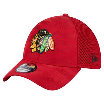 Men's New Era Red Chicago Blackhawks Active Subtle Camo 39THIRTY Flex Hat