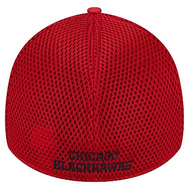 Men's New Era Red Chicago Blackhawks Active Subtle Camo 39THIRTY Flex Hat
