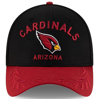 Men's New Era Black/Cardinal Arizona Cardinals 2025 NFL Draft 39THIRTY Flex Hat