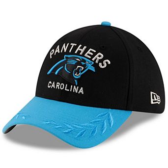 Men's New Era Black/Blue Carolina Panthers 2025 NFL Draft 39THIRTY Flex Hat
