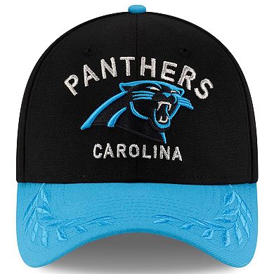 Men's New Era Black/Blue Carolina Panthers 2025 NFL Draft 39THIRTY Flex Hat