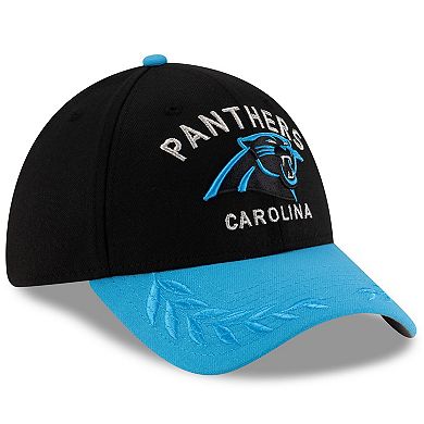 Men's New Era Black/Blue Carolina Panthers 2025 NFL Draft 39THIRTY Flex Hat