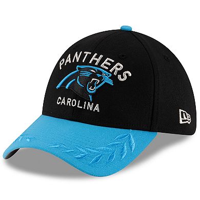 Men's New Era Black/Blue Carolina Panthers 2025 NFL Draft 39THIRTY Flex Hat