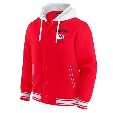 Men's Darius Rucker Collection by Fanatics Red Kansas City Chiefs Full-Snap Hoodie Jacket