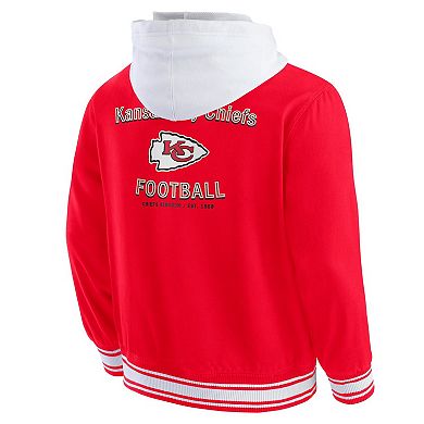 Men's Darius Rucker Collection by Fanatics Red Kansas City Chiefs Full-Snap Hoodie Jacket