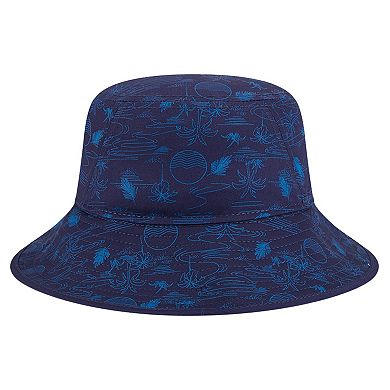 Youth New Era Navy Tampa Bay Rays 2025 Spring Training All Over Print Bucket Hat