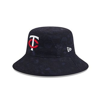 Youth New Era Navy Minnesota Twins 2025 Spring Training All Over Print Bucket Hat