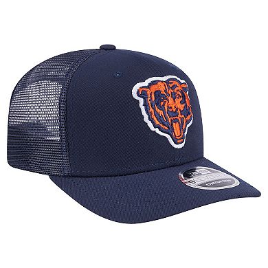 Men's New Era Navy Chicago Bears Main Trucker 9SEVENTY Stretch-Snap Hat