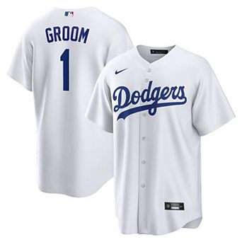 Men's Nike White Los Angeles Dodgers #1 Groom Home Replica Jersey