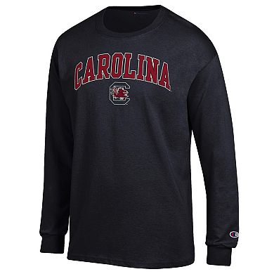 Men's Champion Black South Carolina Gamecocks Arch Over Logo Long Sleeve T-Shirt