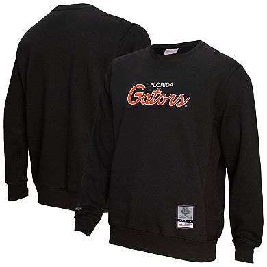 Men's Mitchell & Ness Black Florida Gators Elite Script Pullover Sweatshirt