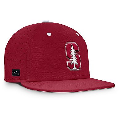Men's Nike Cardinal Stanford Cardinal On-Field Dugout True Performance Fitted Hat