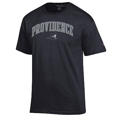 Men's Champion Black Providence Friars Arched Logo T-Shirt