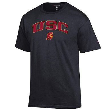 Men's Champion Black USC Trojans Arched Logo T-Shirt