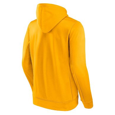 Men's Fanatics Gold Nashville Predators Authentic Pro Pullover Hoodie